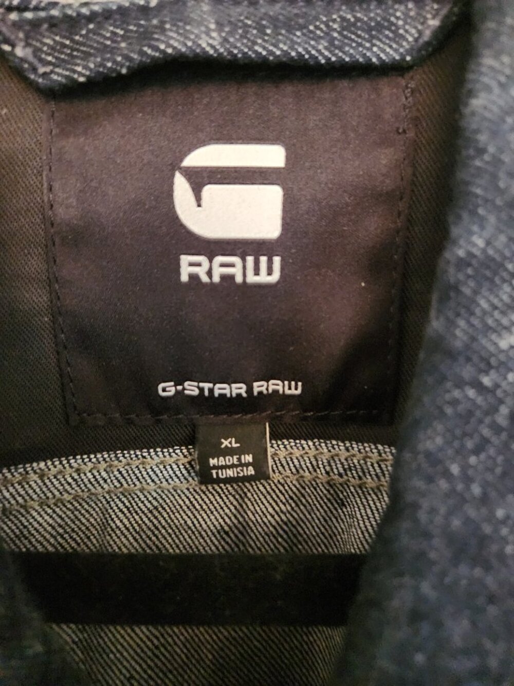 G-Star Raw Men's 3D Slim Raw Denim Trucker Jacket Dark Indigo Wash XL - Picture 4 of 4
